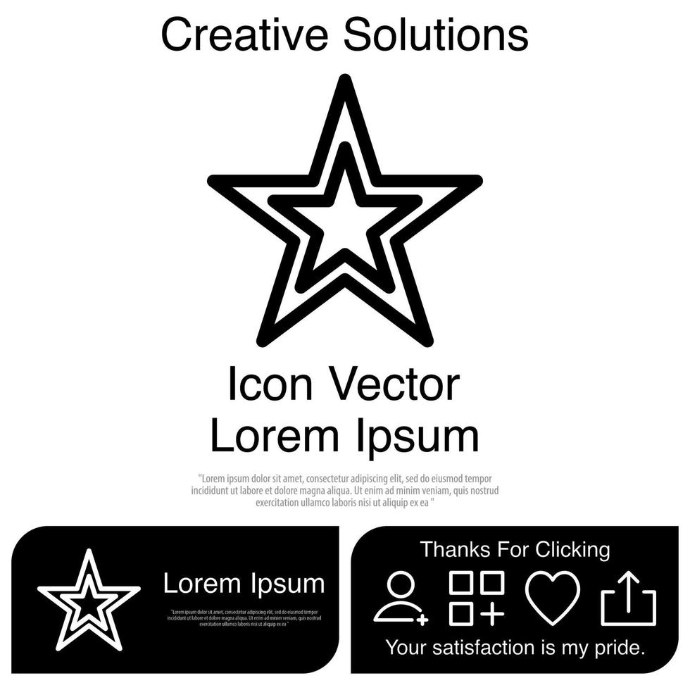 icono de estrella eps 10 vector