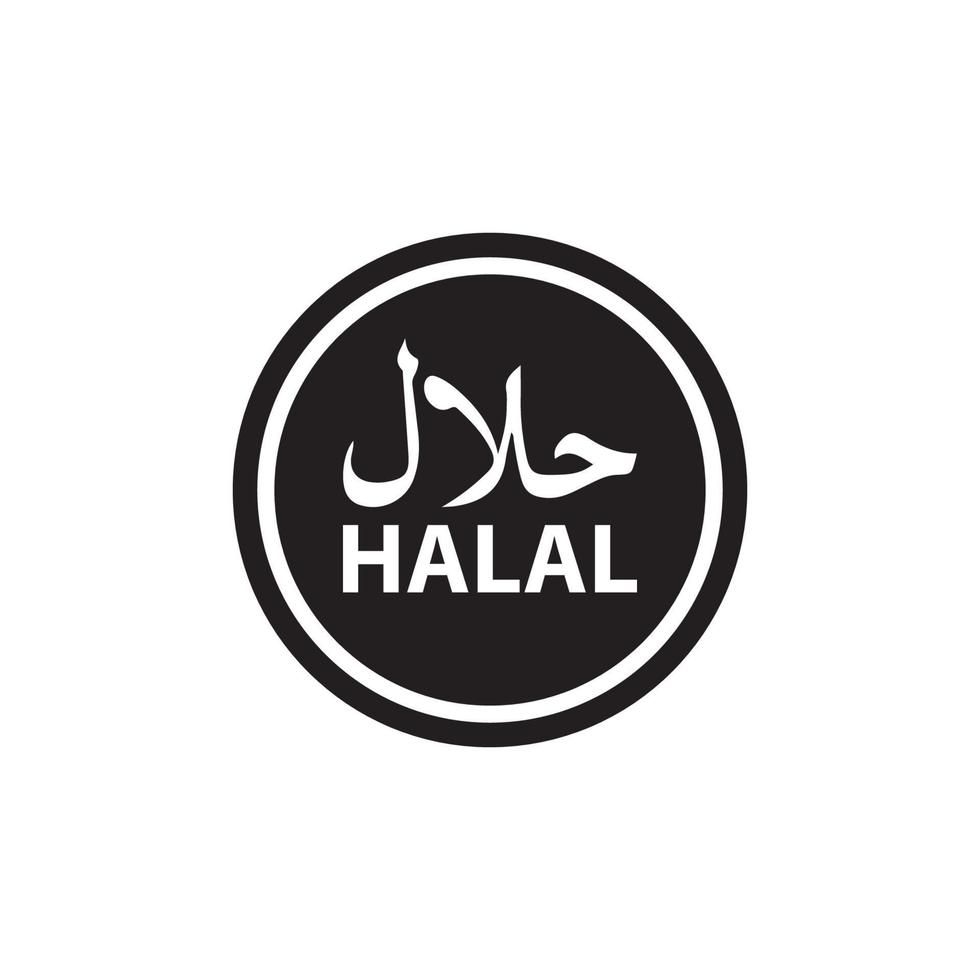 icono halal eps 10 vector