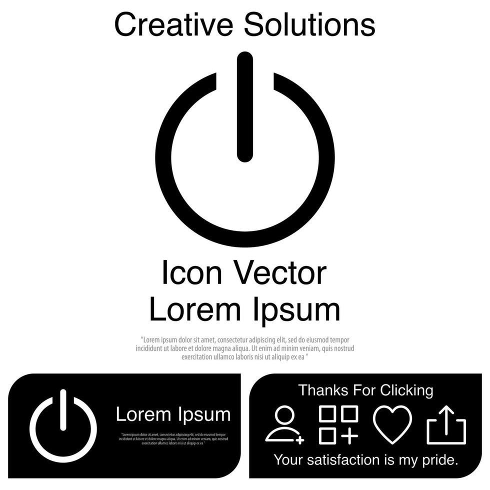 Power Button Icon EPS 10 vector