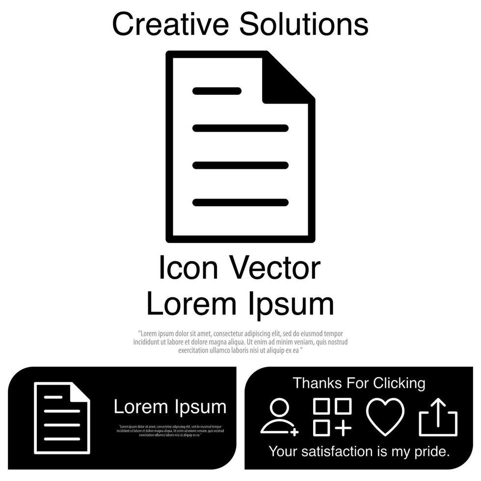 Paper Icon EPS 10 vector