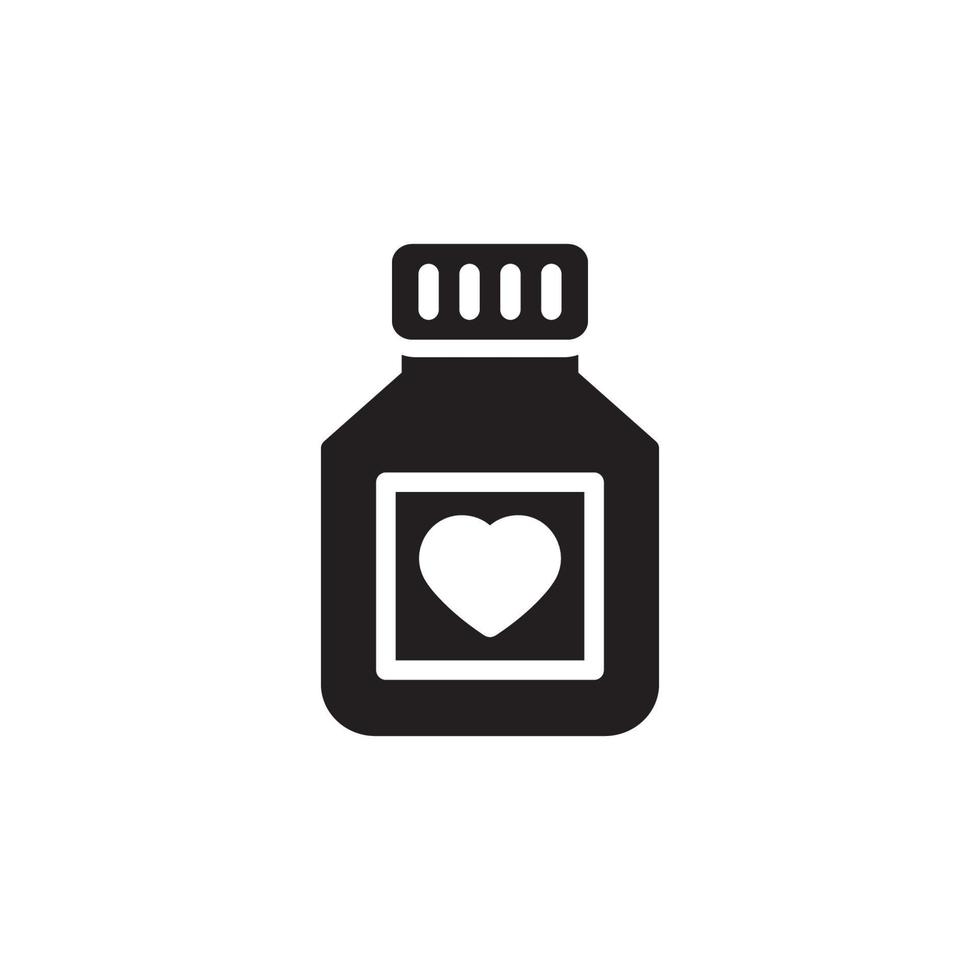 Bottle Pill Icon EPS 10 vector