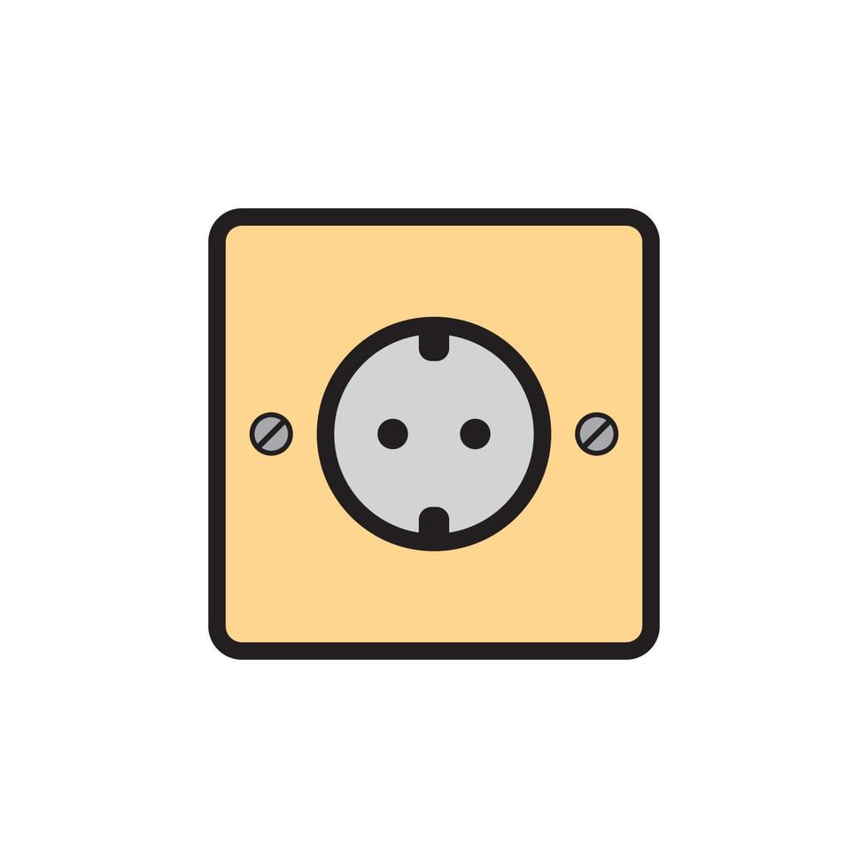 Socket Outlet Plug In Icon EPS 10 vector
