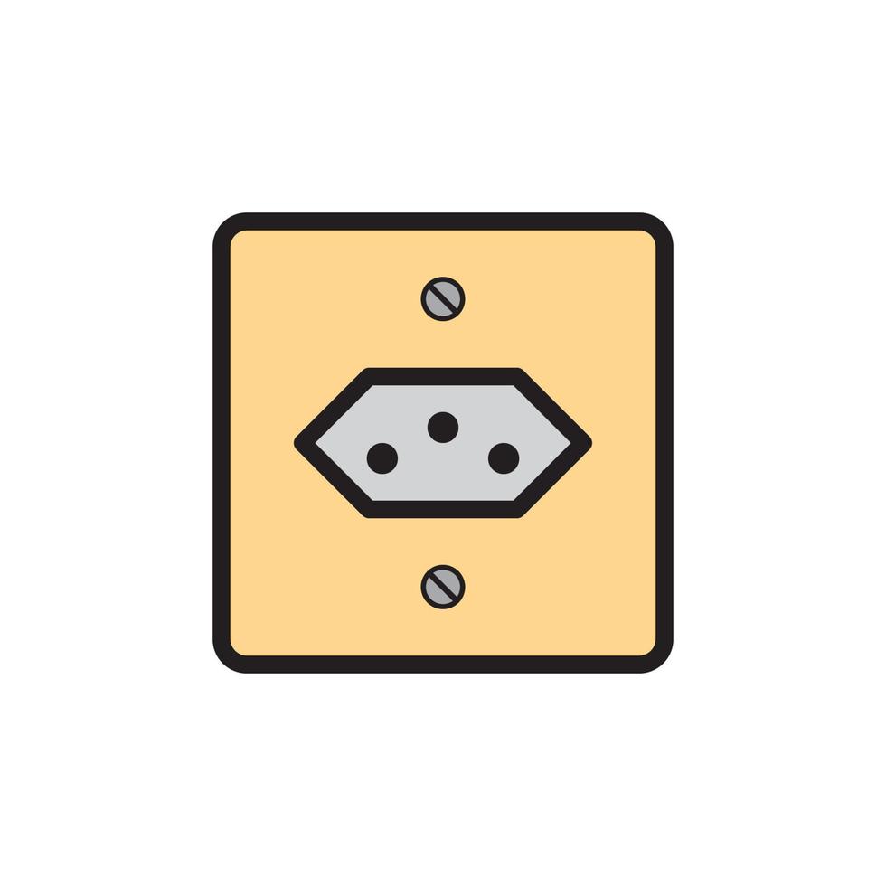 Socket Outlet Plug In Icon EPS 10 vector