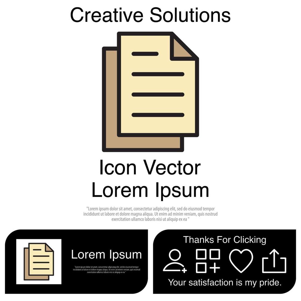 Paper Icon EPS 10 vector