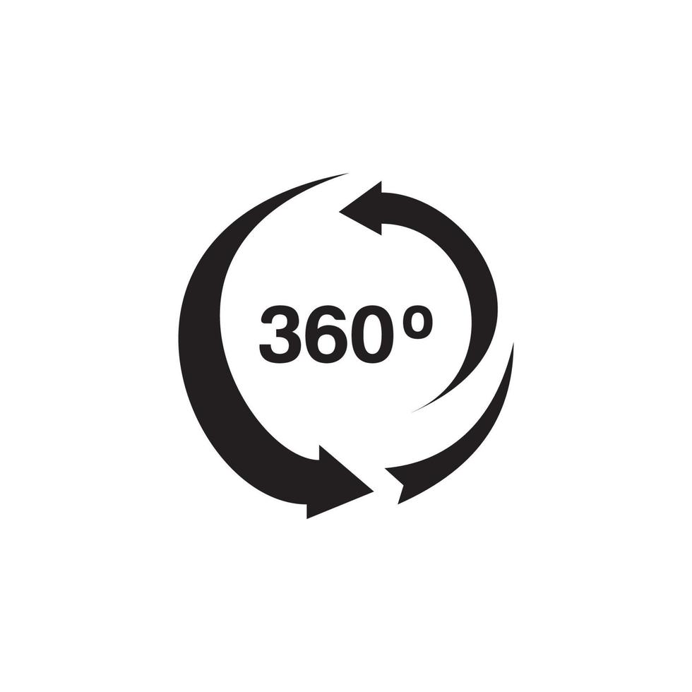 360 Icon EPS 10 vector