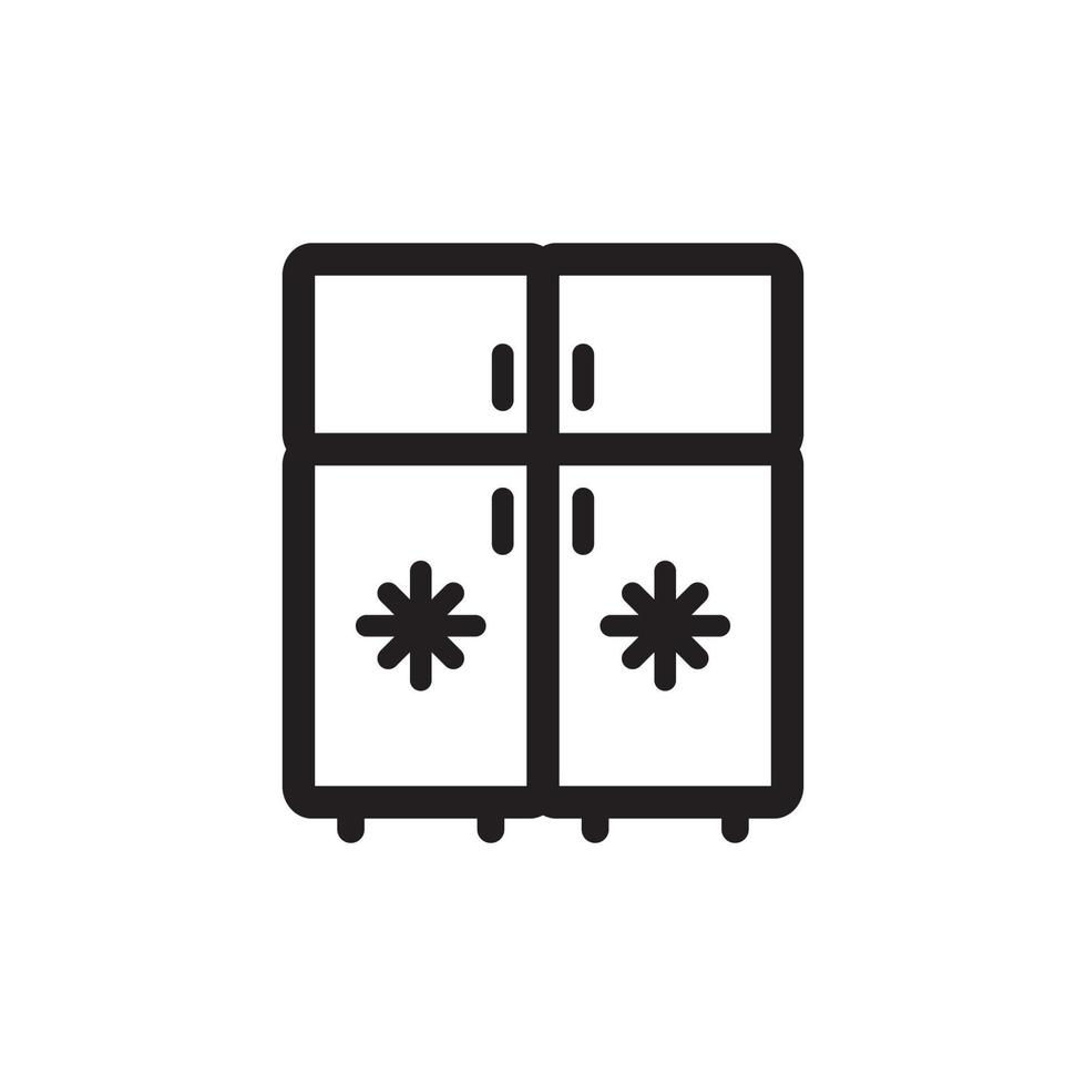 Icebox Icon EPS 10 vector