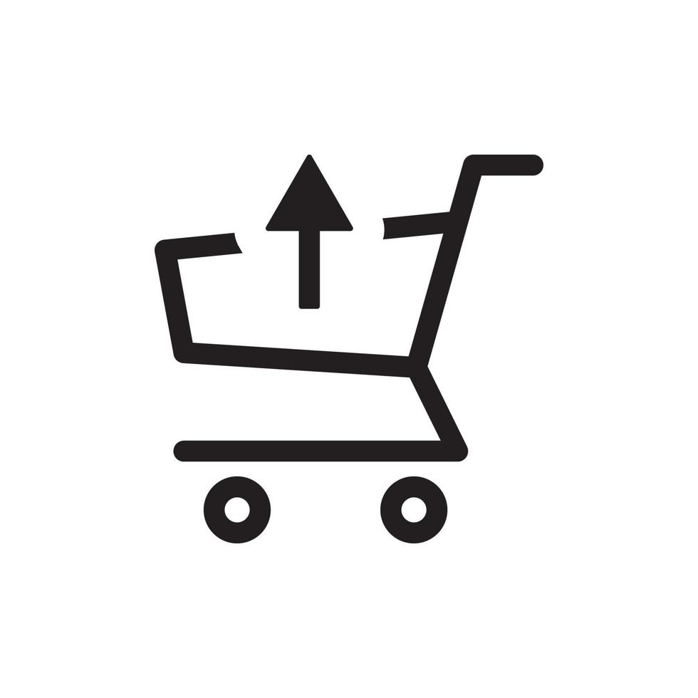 carrito de compras comprar y vender icono eps 10 vector