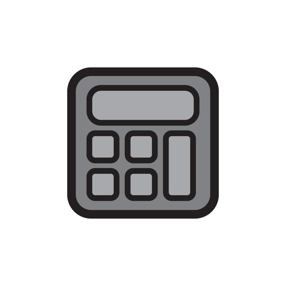 icono de calculadora eps 10 vector