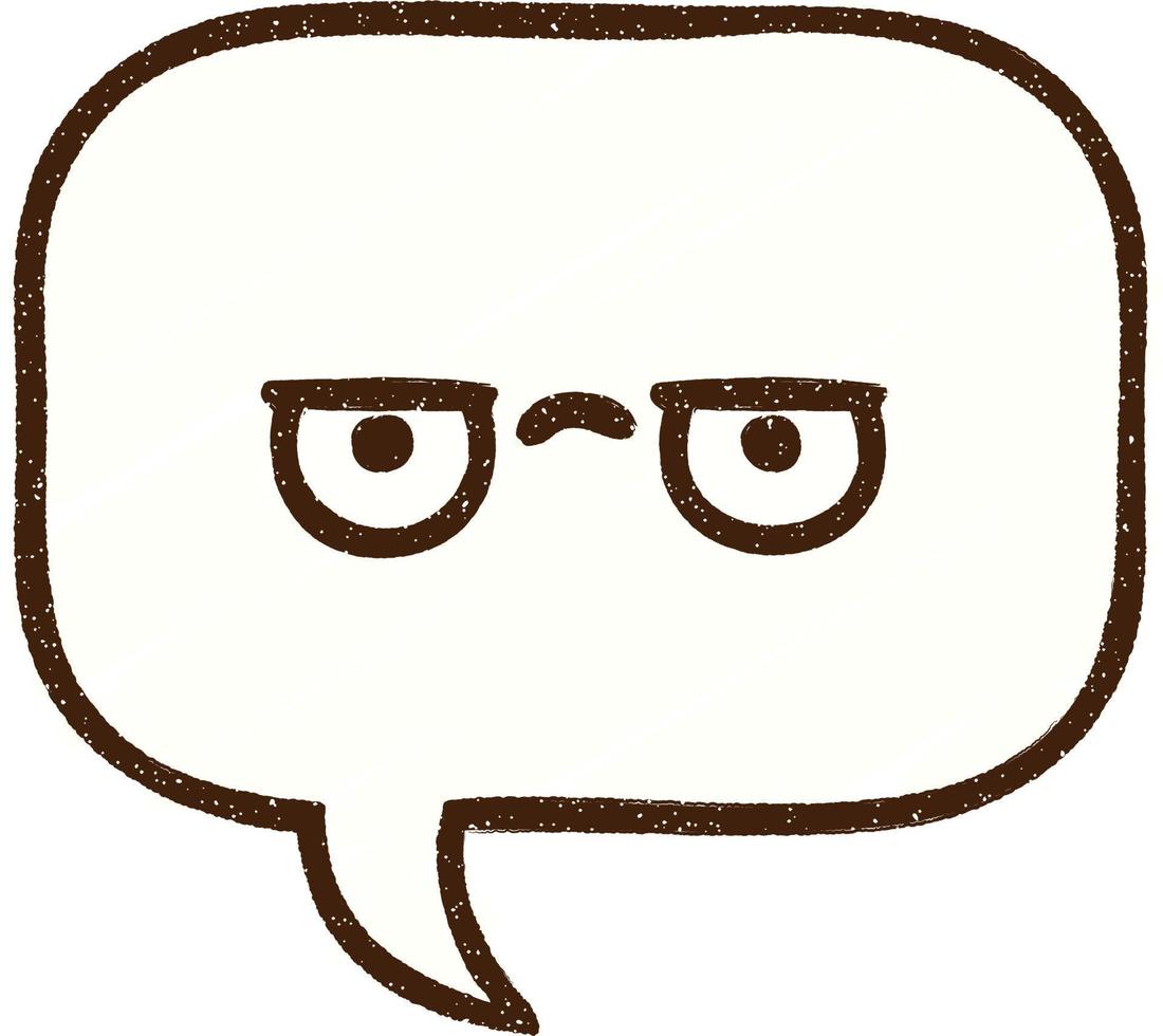 Speech Bubble Chalk Drawing vector
