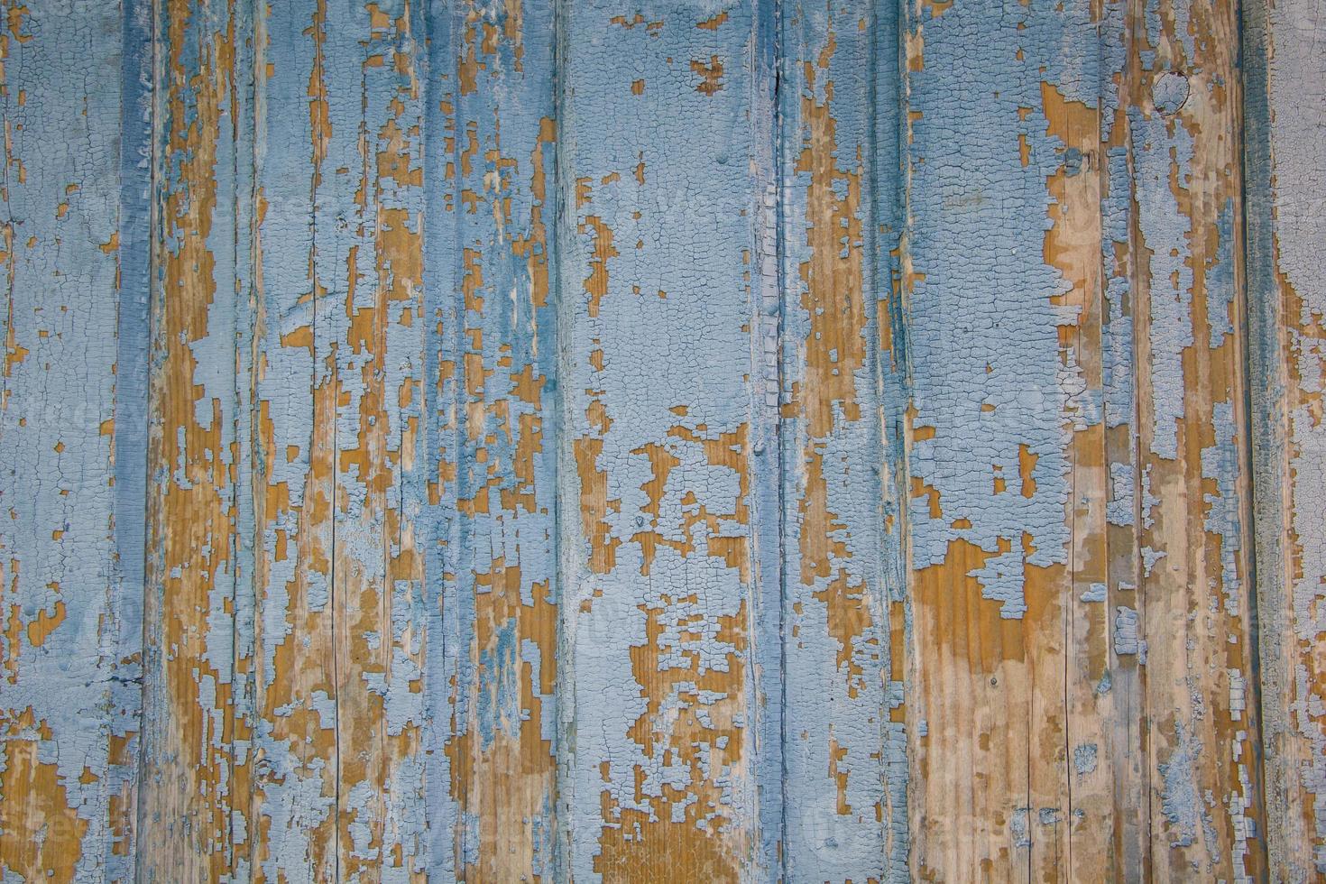 Image Of Brown And Blue Old Wooden Texture photo