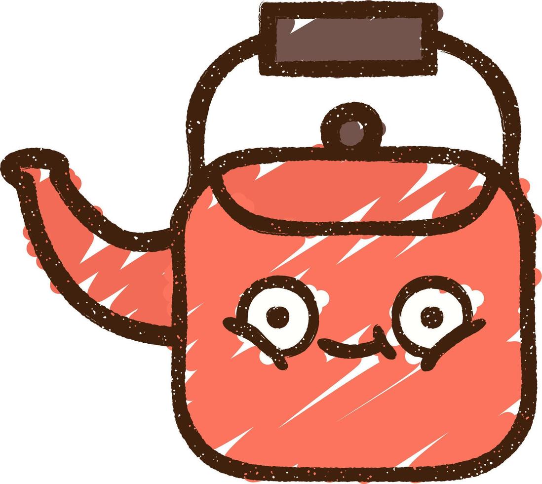 Teapot Chalk Drawing 9705637 Vector Art at Vecteezy