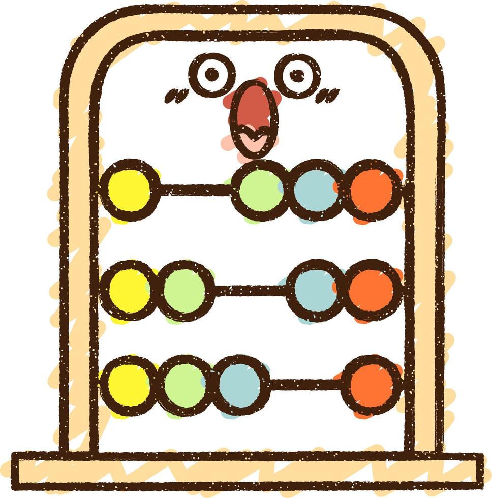 Abacus Chalk Drawing vector