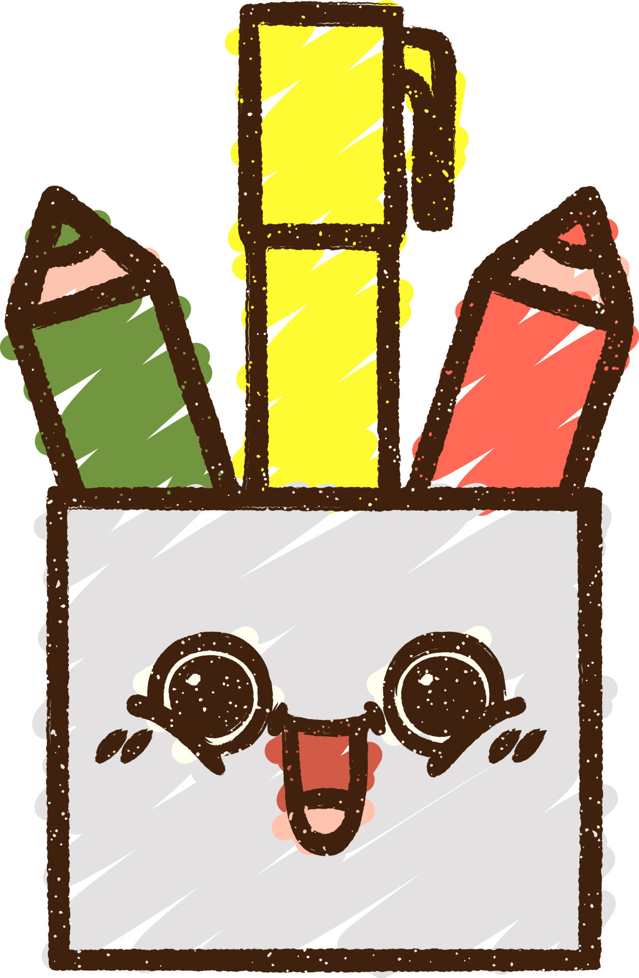 Art Materials Chalk Drawing 9706294 Vector Art at Vecteezy