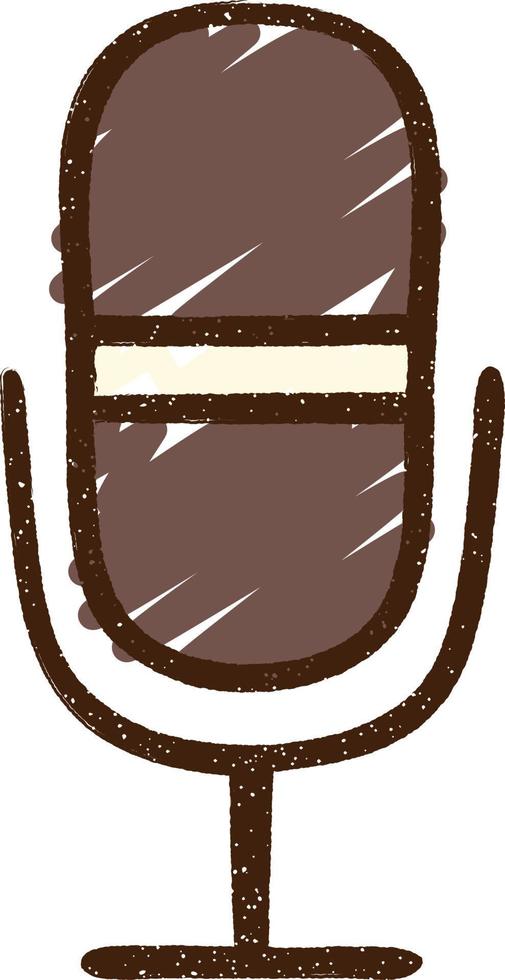 Microphone Chalk Drawing vector