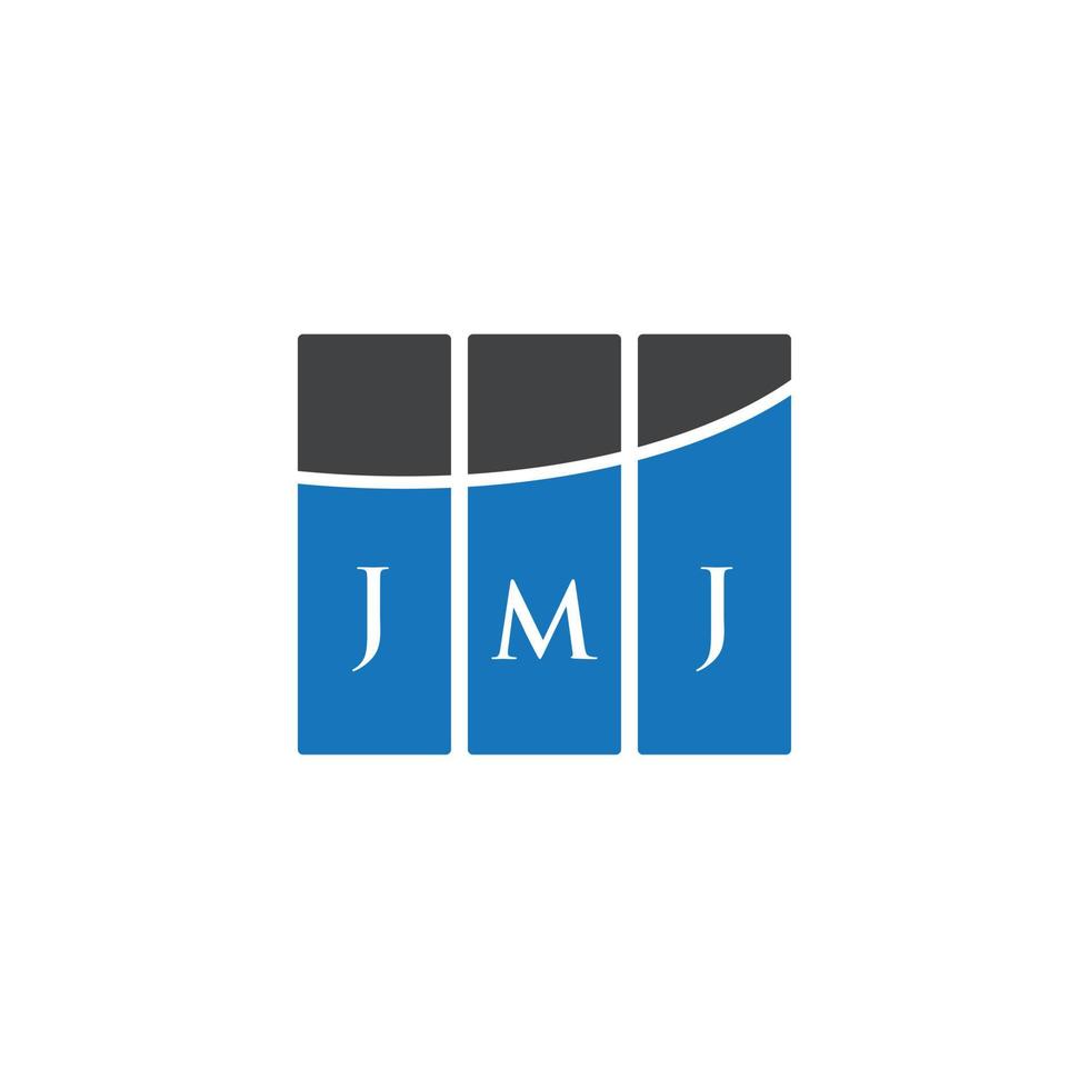 JMJ letter logo design on WHITE background. JMJ creative initials letter logo concept. JMJ letter design. vector
