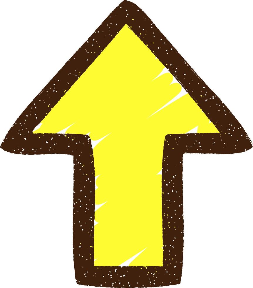 Pointing Arrow Chalk Drawing vector
