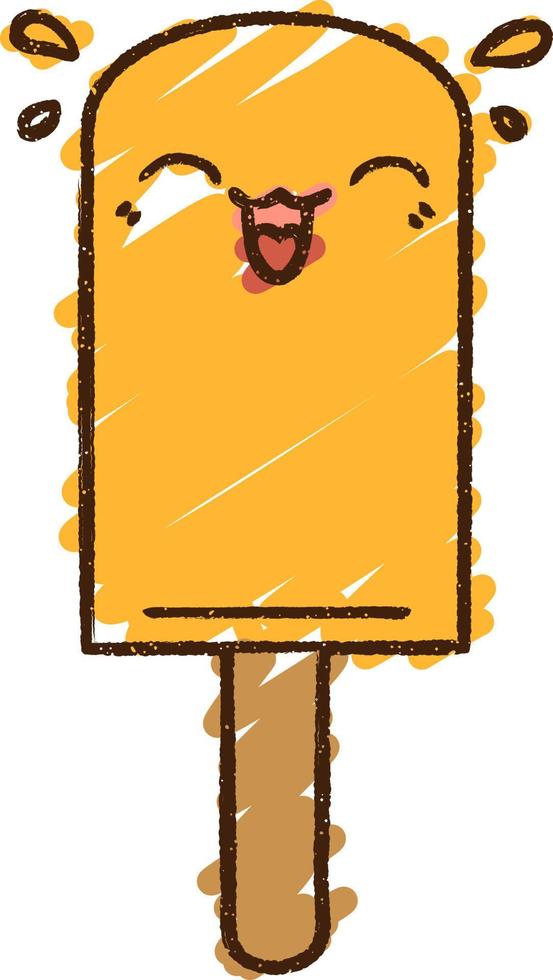 Ice Lolly Chalk Drawing vector