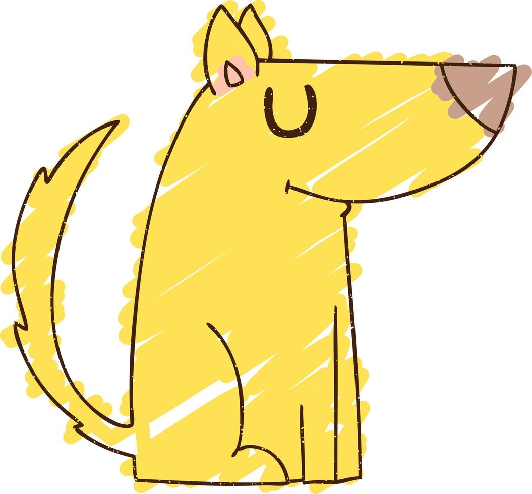 Dog Chalk Drawing 9706654 Vector Art at Vecteezy