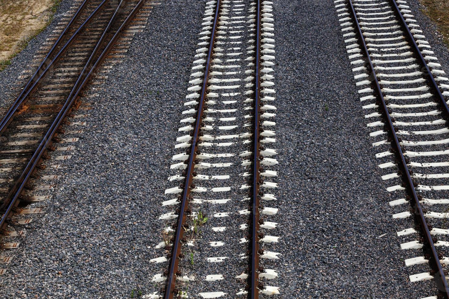 the railway goes on the ground photo
