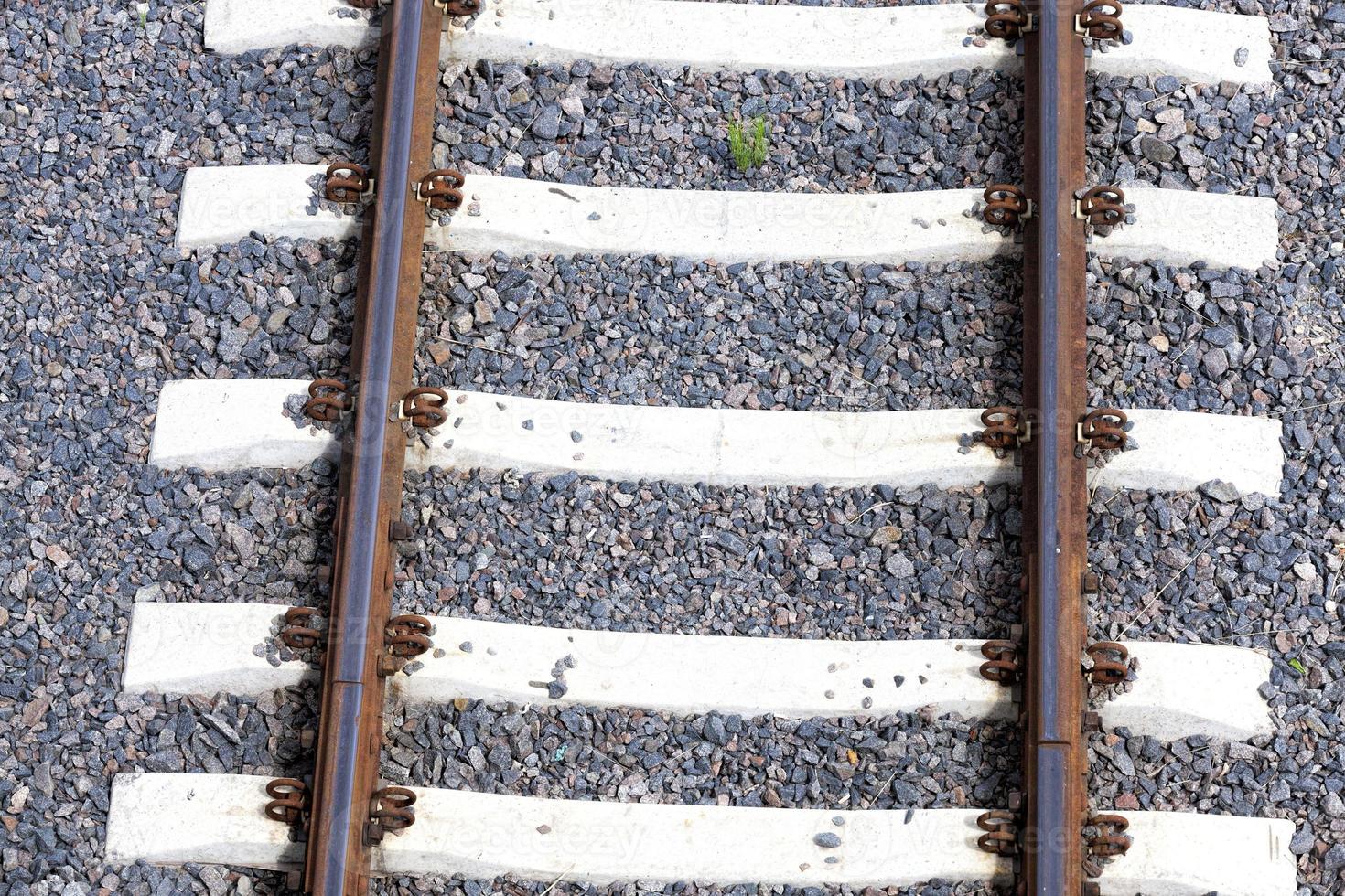 the railway goes on the ground photo