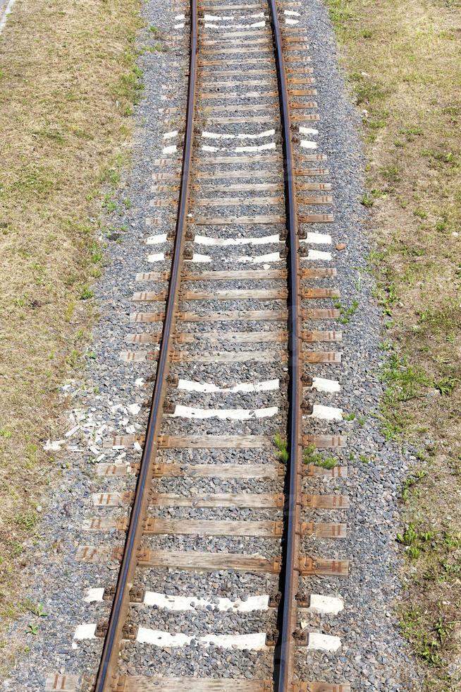 the railway goes on the ground photo