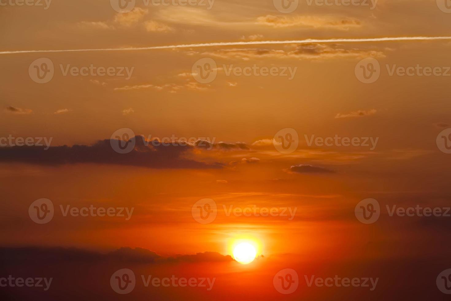 the sky with clouds during sunset photo