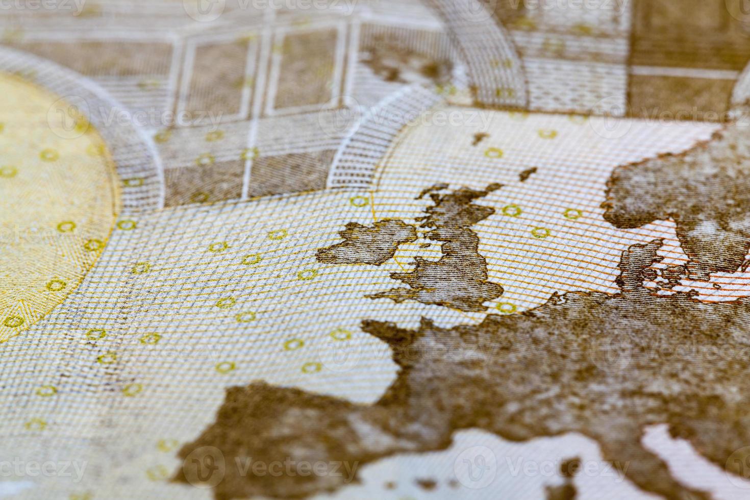 Euro money, close up photo