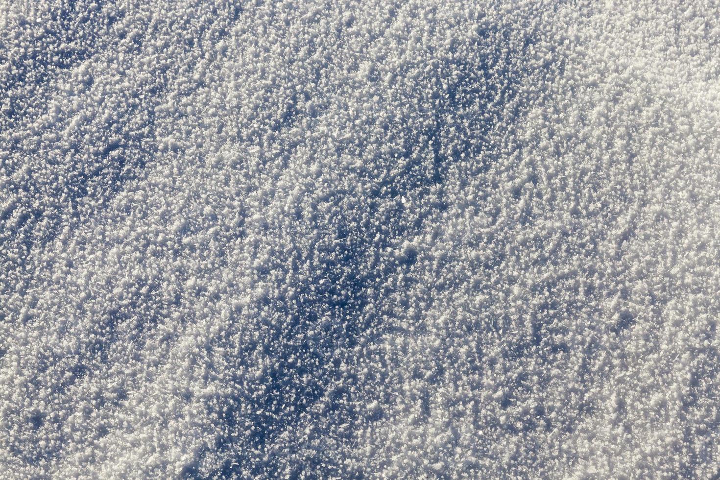 Snowdrifts in winter photo