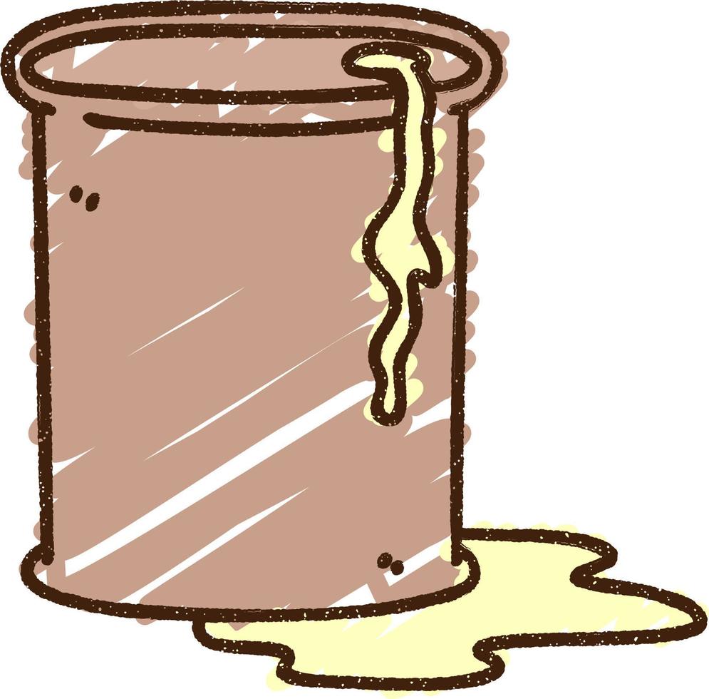 Toxic Waste Chalk Drawing vector
