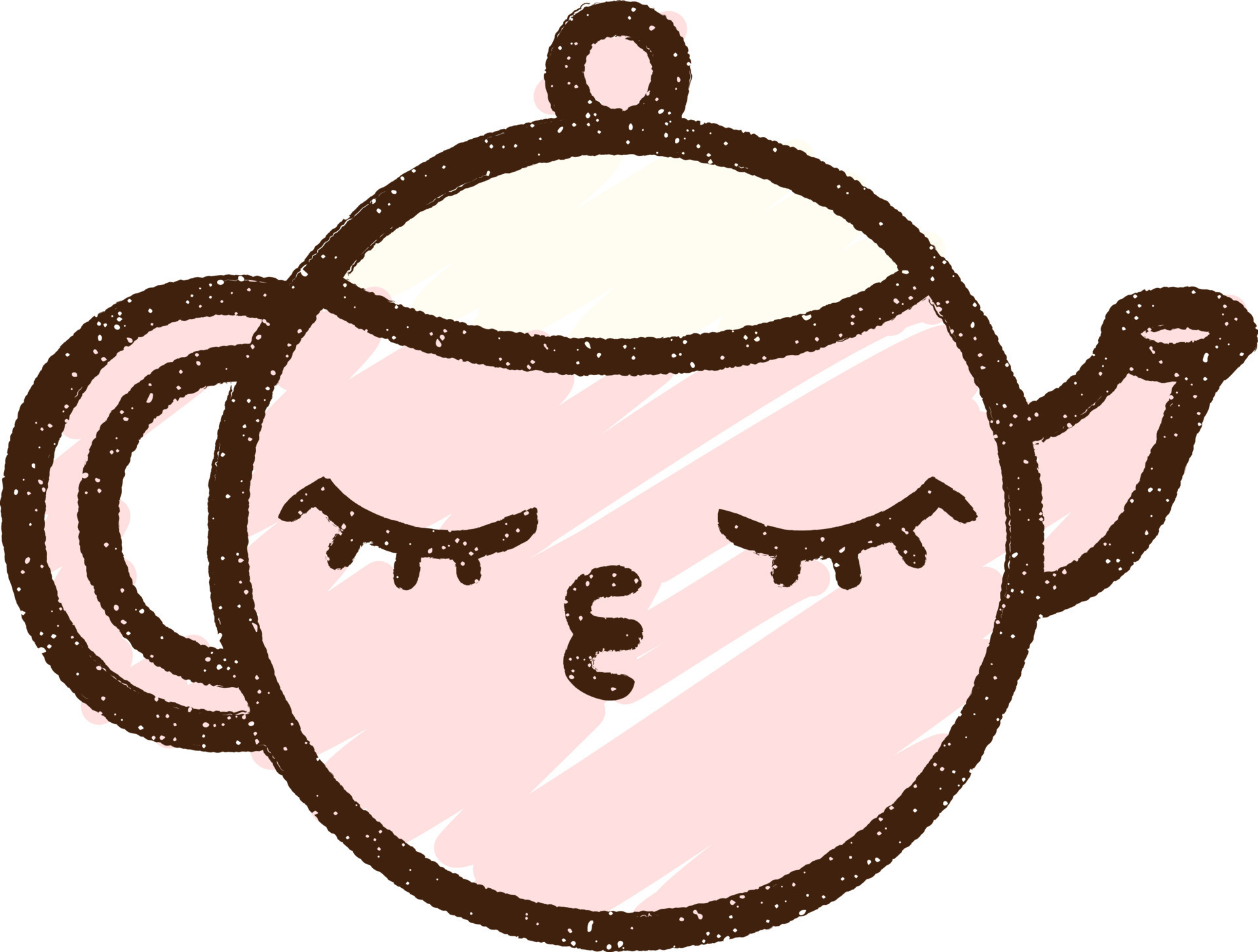 Teapot cute colorful doodle hand drawn cartoon Vector Image