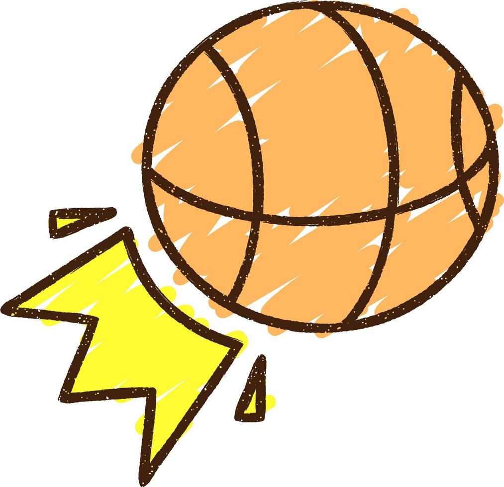Basketball Chalk Drawing 9708358 Vector Art at Vecteezy