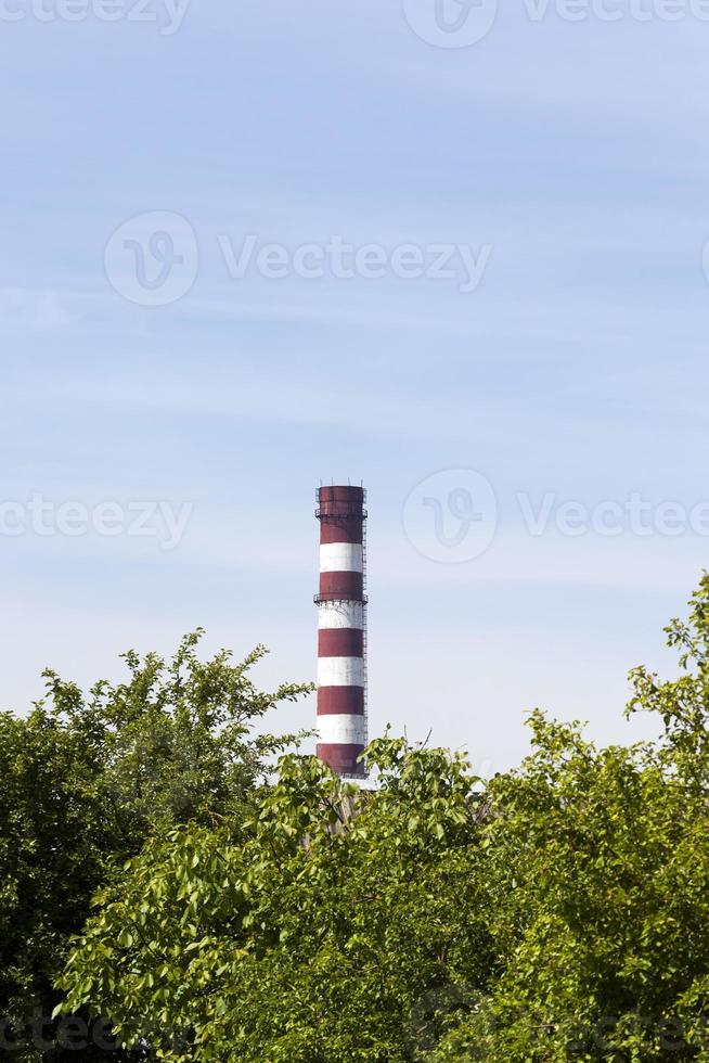 factory with pipes photo