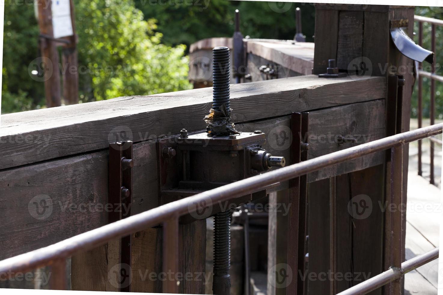 Old canal, close up photo
