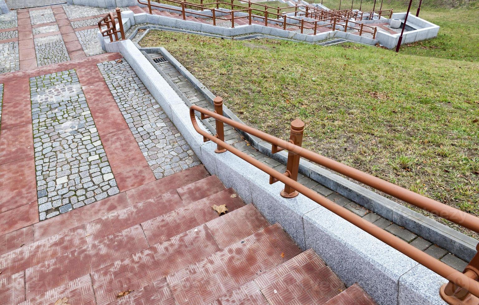 Old steps, close up photo