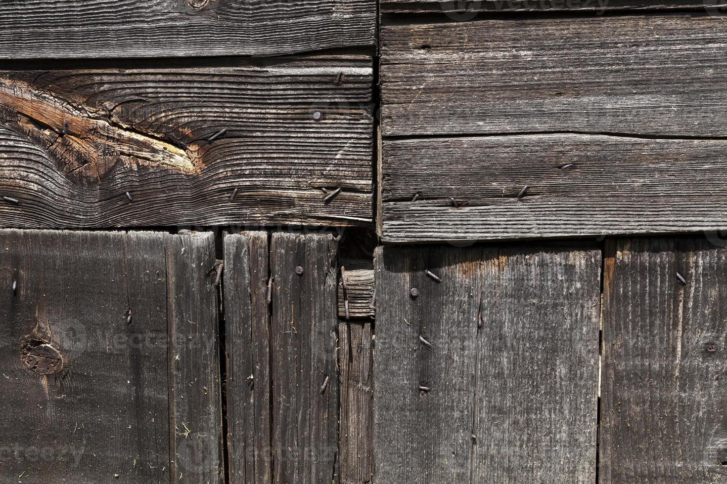 old weathered wooden boards photo