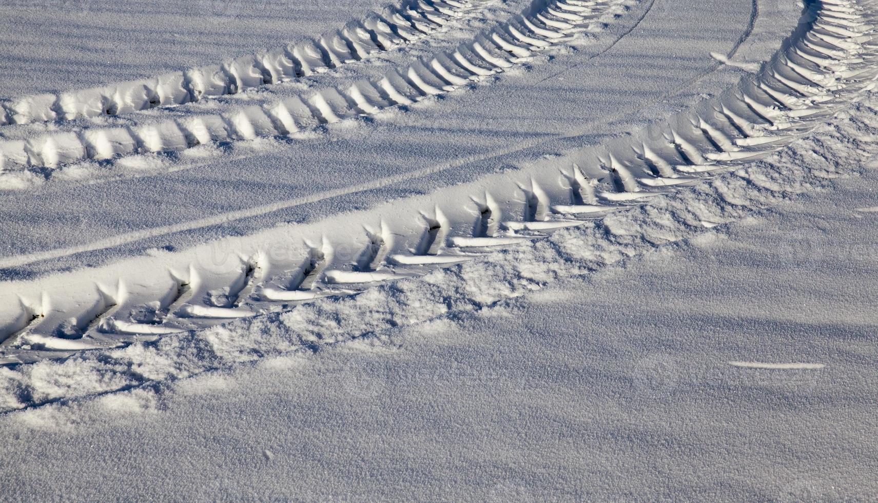 Road under the snow photo