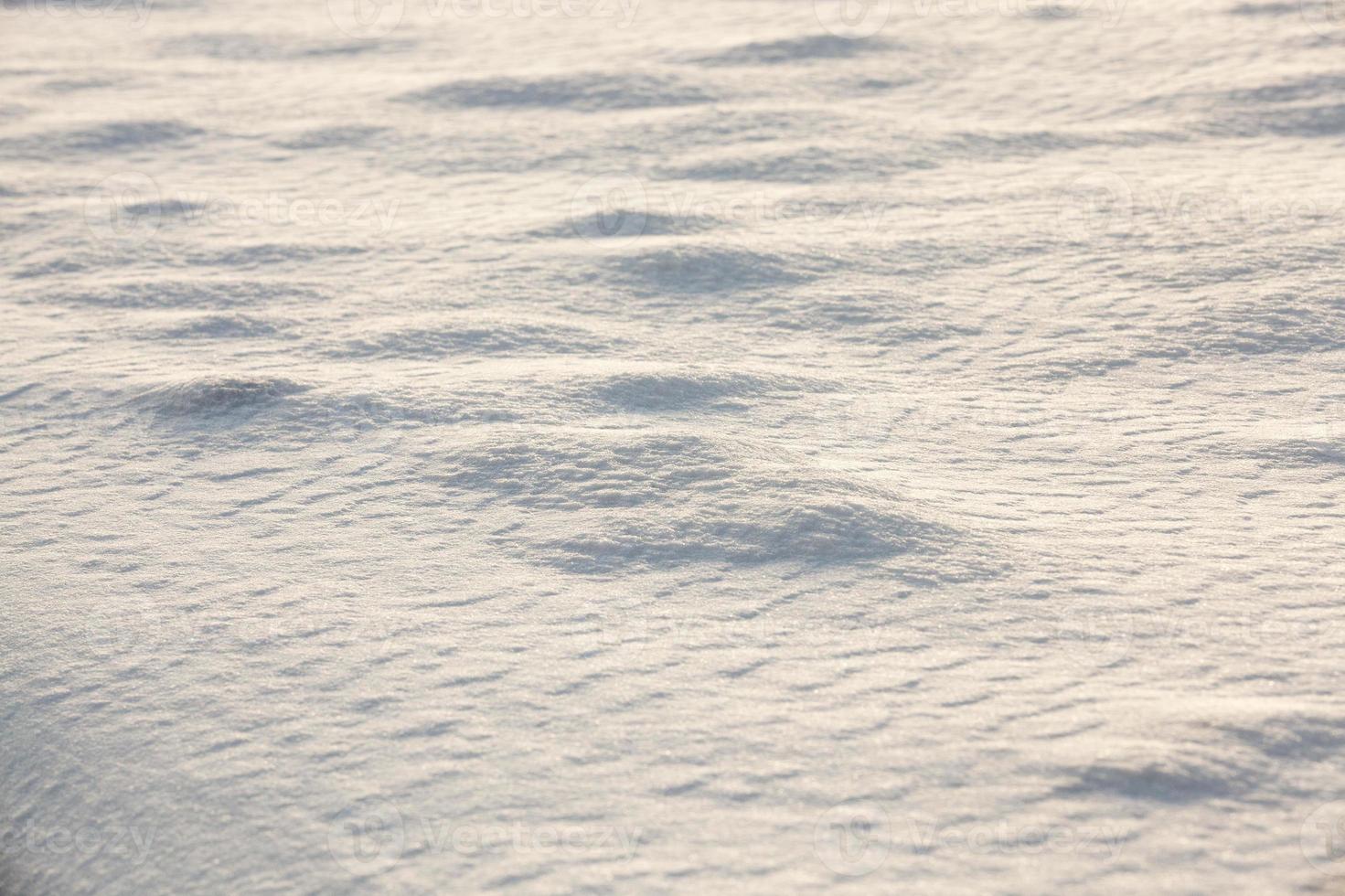 Photo snow, close-up