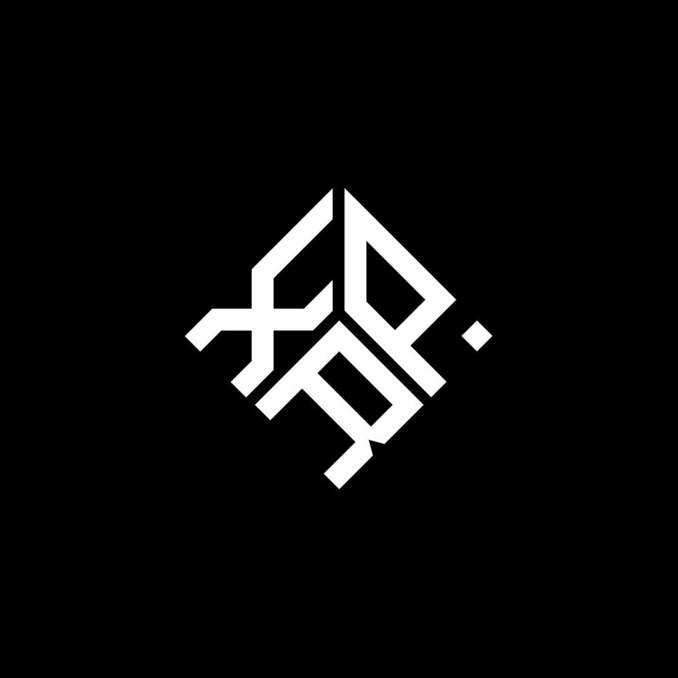 XRP letter logo design on black background. XRP creative initials letter logo concept. XRP letter design. vector