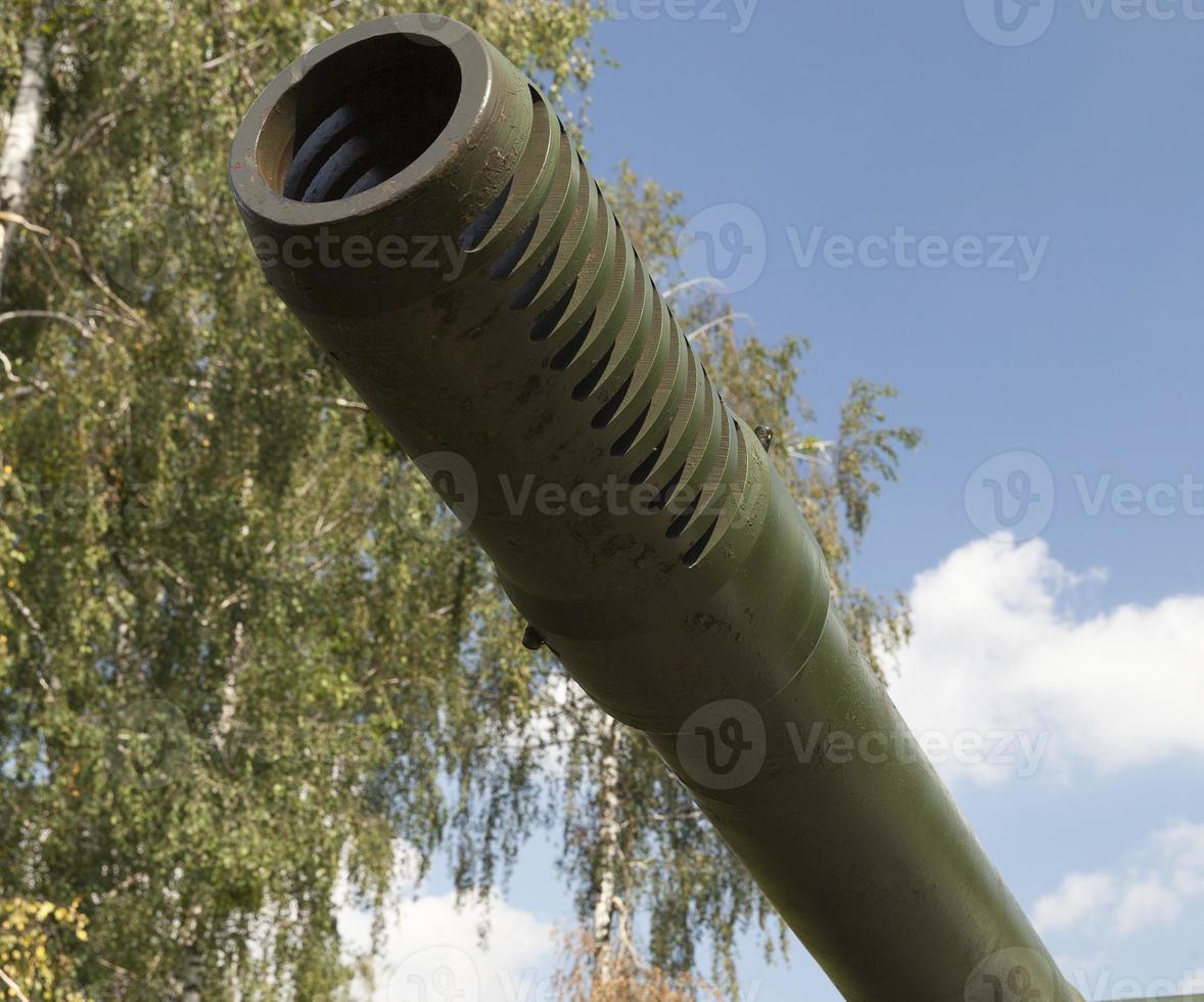 Trunk of a gun, close up photo