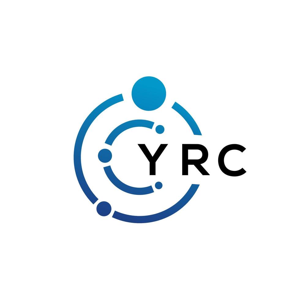 diseño de logotipo de tecnología de letras yrc sobre fondo blanco. yrc creative initials letter it logo concepto. diseño de letras yrc. vector