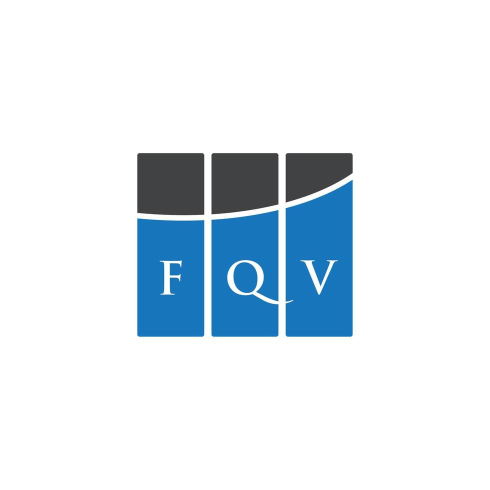 diseño de logotipo de letra fqv sobre fondo blanco. concepto de logotipo de letra de iniciales creativas fqv. diseño de letras fqv. vector