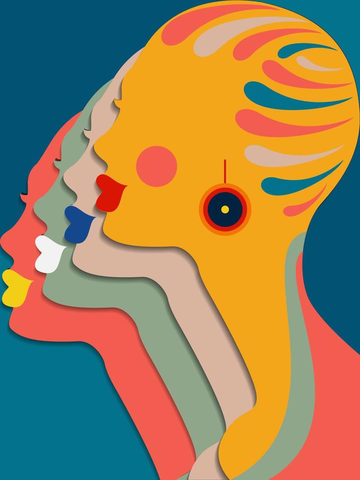 Womans Illustration Design vector