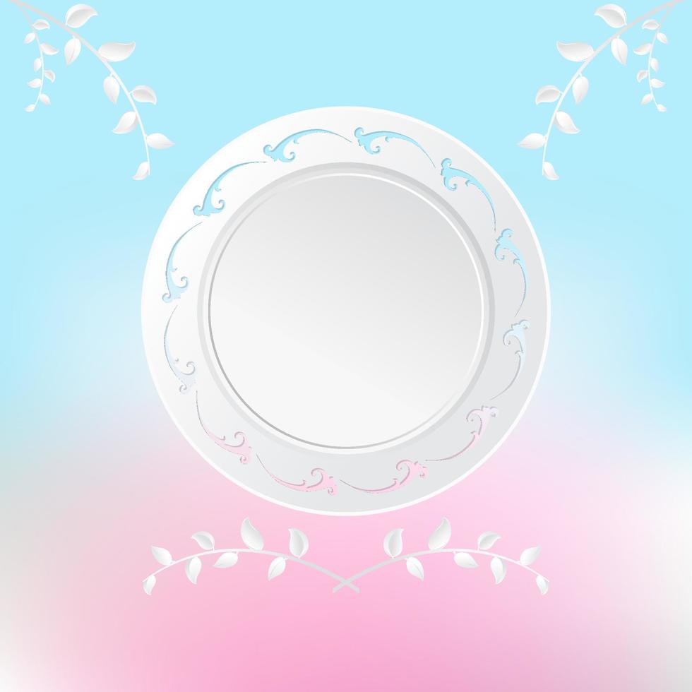 3D Floral Background vector