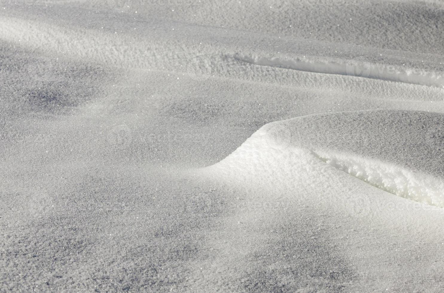 acumulaciones de nieve profunda foto