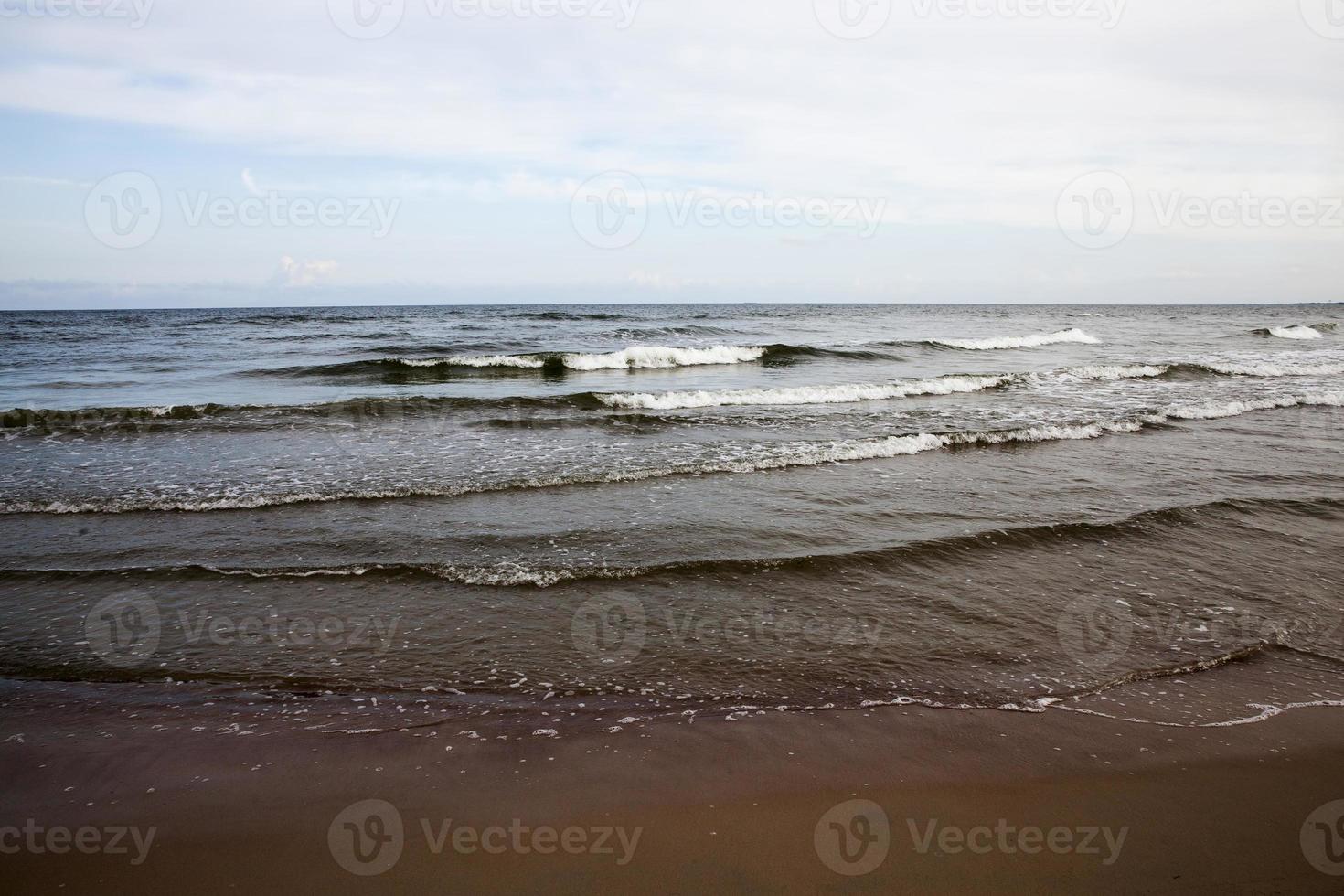 the Baltic sea is cold in the summer photo