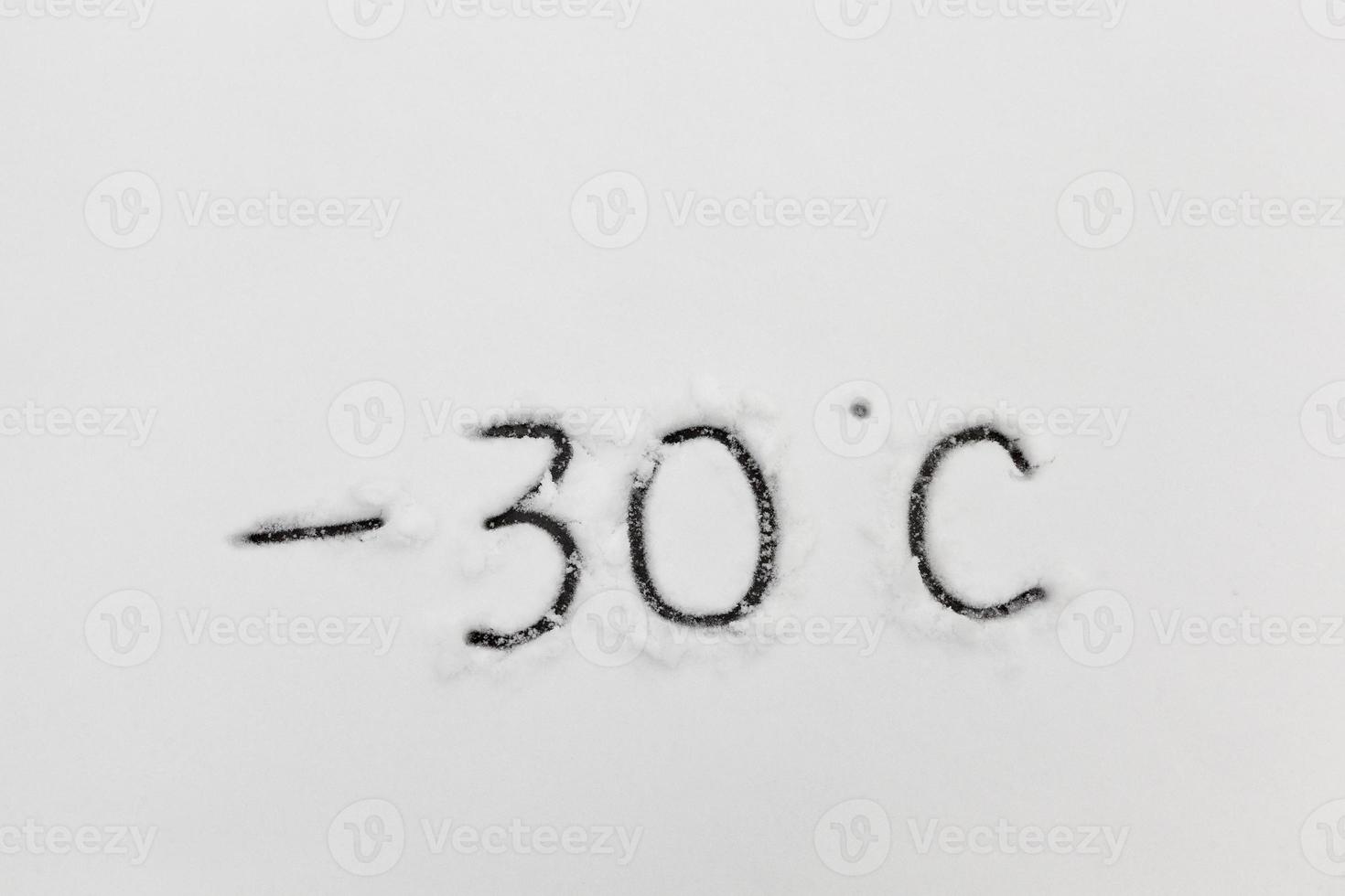 temperature symbols denoting negative very cold weather photo