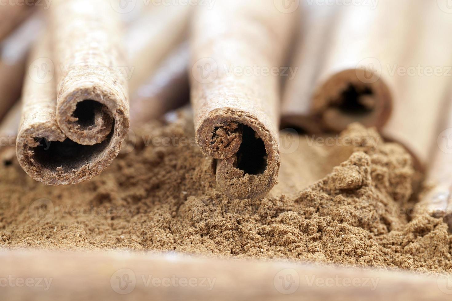 aromatic fresh cinnamon photo