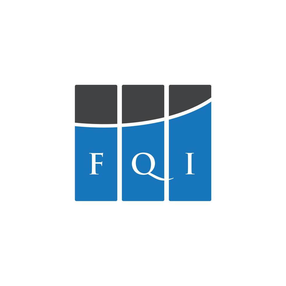 FQI letter design.FQI letter logo design on WHITE background. FQI creative initials letter logo concept. FQI letter design.FQI letter logo design on WHITE background. F vector