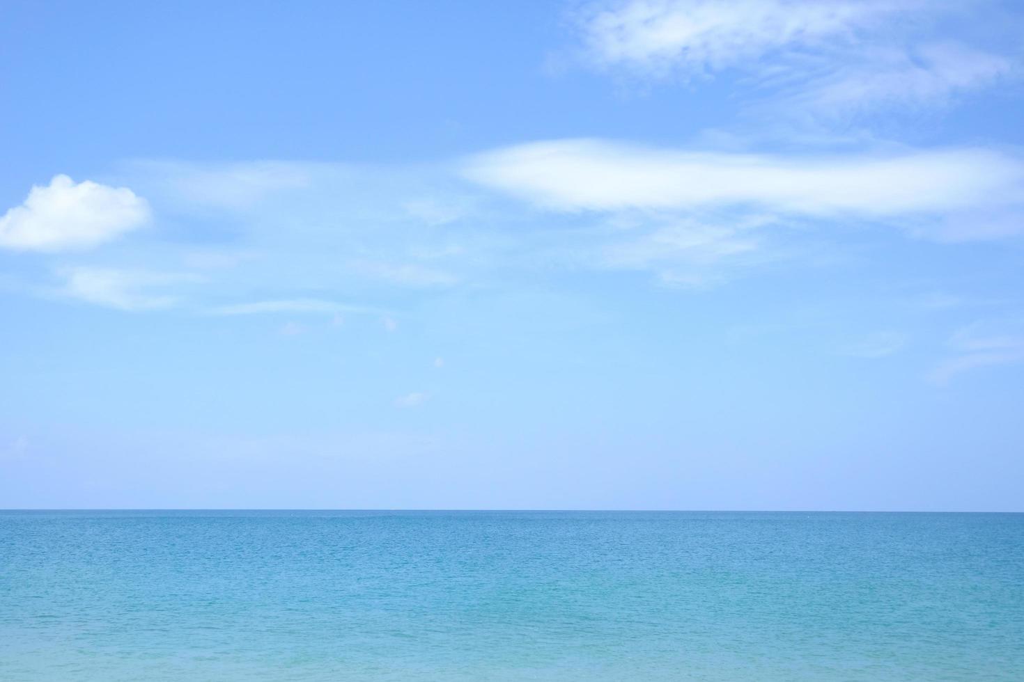 Landscapes View The atmosphere is beautiful Sand and sea and the color of the sky, The beach phuket of Thailand. photo