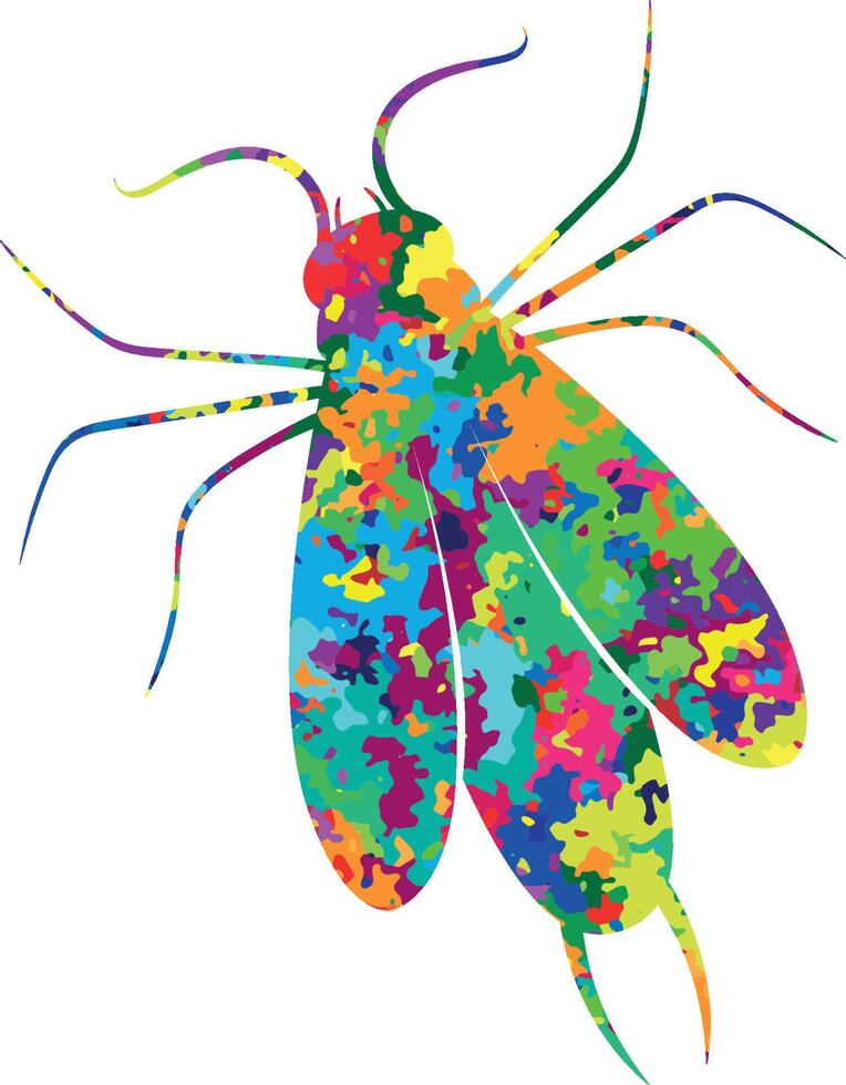 insect splashed Print vector